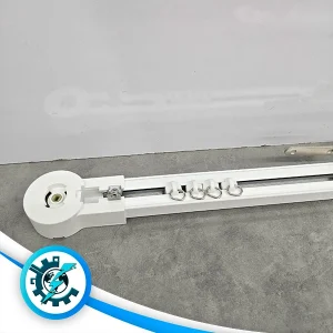 ریل پرده برقی کناررو ساده هیوت