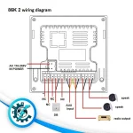 آمپلی فایر لمسی دیواری 2 اینچ  JX86K - تصویر 3